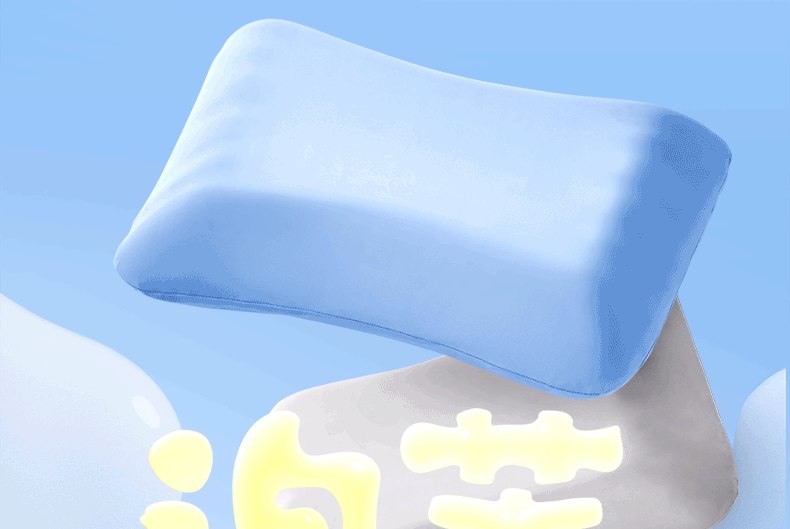 Banana Fruit Puff Memory Cotton Pillow Non-Pressure Stiff Neck Special Super Soft Cervical Support Improve Sleeping Pillowcase and Pillow Core