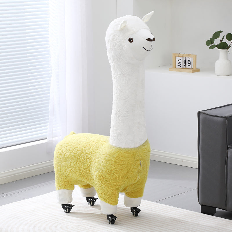 Alpaca Stool Living Room Seat for Girls Decorations