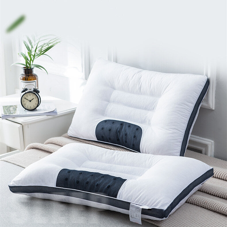 Adult Cassia Seed Pillow Case and Pillow Core Set Home a Pair of Pillow Core Protection Isolation Layer Cervical Support Sleep