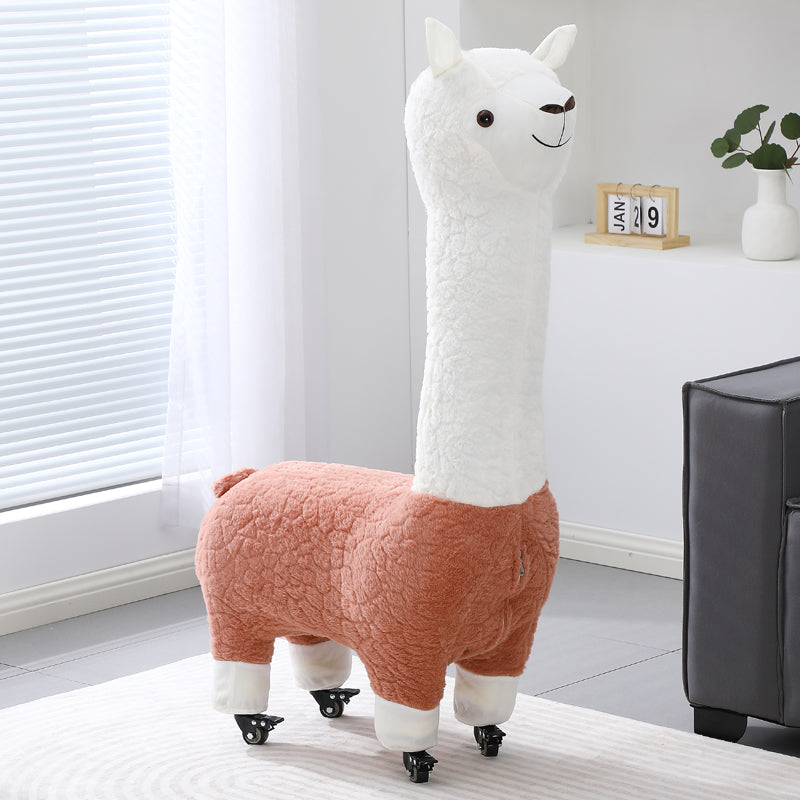 Alpaca Stool Living Room Seat for Girls Decorations