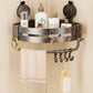 Wall-Mounted Wash Basin Toilet Triangle Basket Shelf Suction Cup