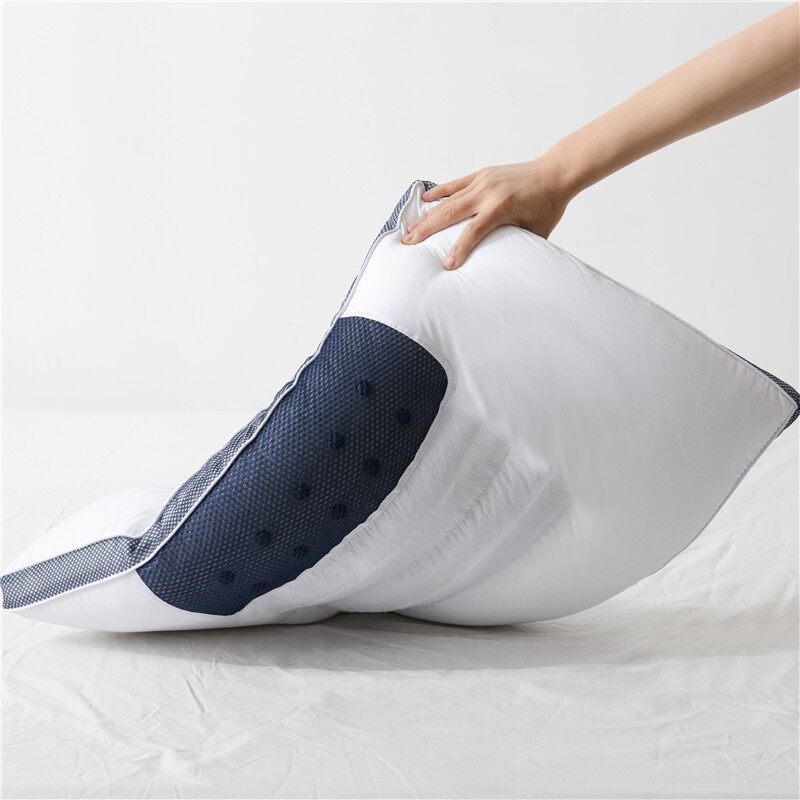Adult Cassia Seed Pillow Case and Pillow Core Set Home a Pair of Pillow Core Protection Isolation Layer Cervical Support Sleep