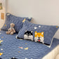 Non-Collapse Pillowcase and Pillow Core Set For Home Adult Cervical Support Improve Sleeping Pairs Dormitory Students Single Men
