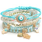 European and American-Style Women's Glasses Multi-Layer Seaside Photograph Handmade Beads