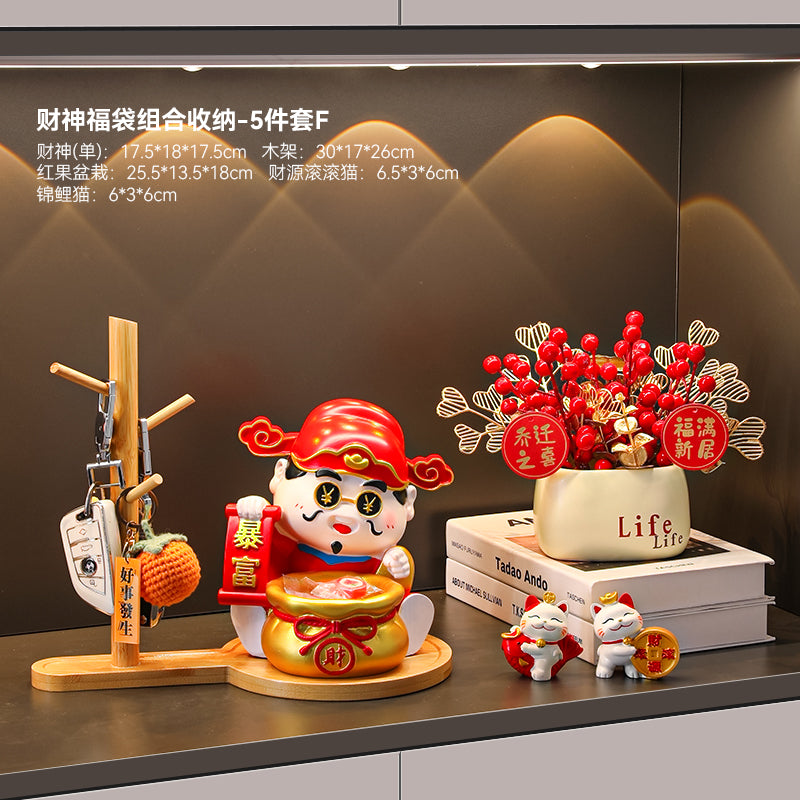 Key Storage Entrance Tray Housewarming Fortune Cat