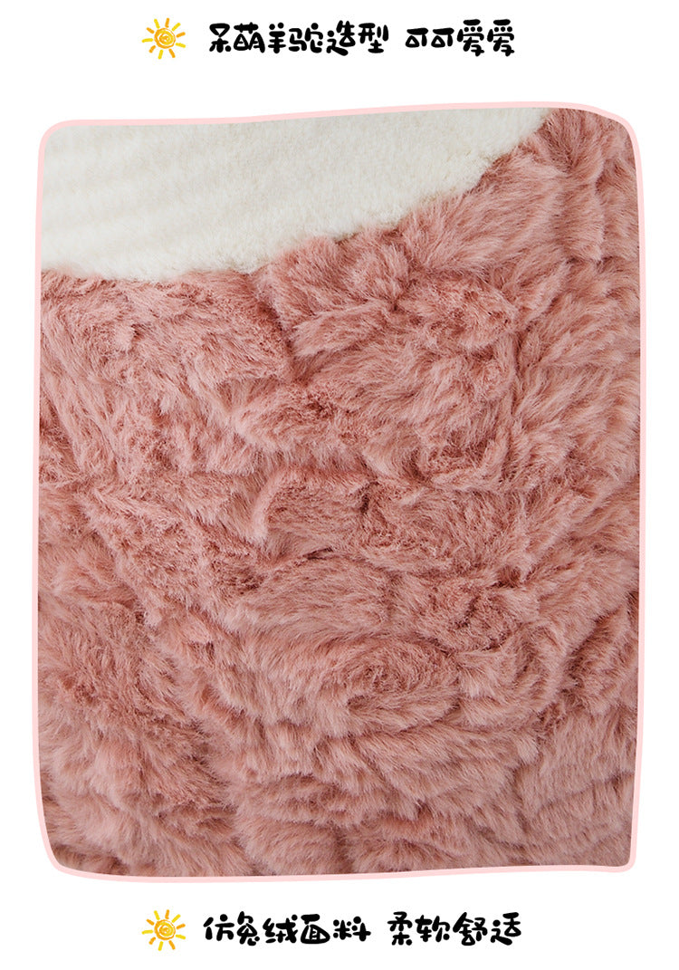Alpaca Stool Living Room Seat for Girls Decorations