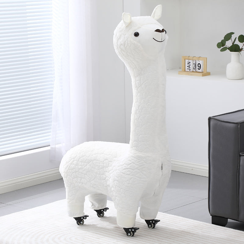 Alpaca Stool Living Room Seat for Girls Decorations