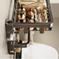 Suction Cup Towel Rack Punch-Free Toilet Bathroom Storage Rack Integrated Wall-Mounted Toilet Bath Storage Bath Towel Rack