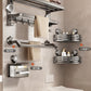 Suction Cup Towel Rack Bathroom Punch-Free Hanging Rod Bathroom Storage Rack Integrated Shower Room Toilet Storage Bath Towel Rack