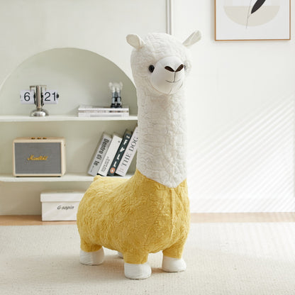 Alpaca Stool Living Room Seat for Girls Decorations