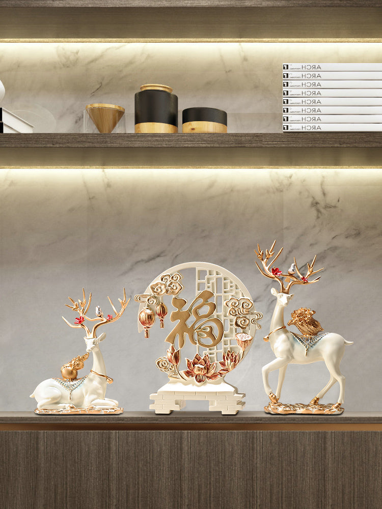 TV Accessible Luxury Living Room Moving Gift Wine Cabinet Decorations