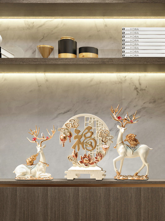 TV Accessible Luxury Living Room Moving Gift Wine Cabinet Decorations
