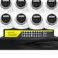 Wired Digital HD Night Vision Poe For Home Dome Network Camera H.265 Audio Monitoring Network Cable Power Supply