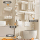 White Bathroom Wall-Mounted Toilet Towel Rack