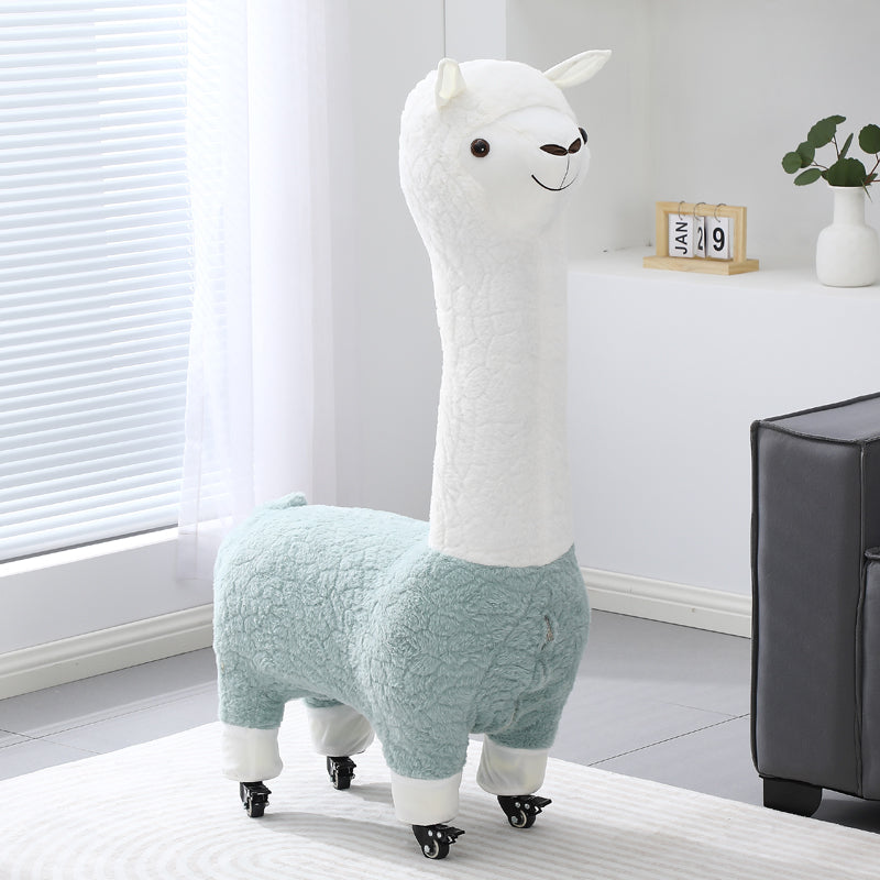 Alpaca Stool Living Room Seat for Girls Decorations