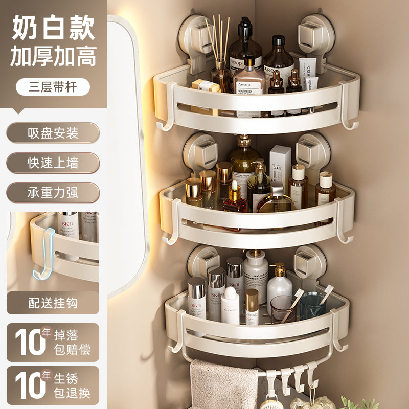 Corner Punch-Free Washstand Wall Wall-Mounted Suction Cup