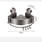 Punch-Free Bathroom Rack Bathroom Suction Cup Triangle Basket Wall Mount Bathroom Sink Corner Storage Rack