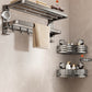 Suction Cup Towel Rack Bathroom Punch-Free Hanging Rod Bathroom Storage Rack Integrated Shower Room Toilet Storage Bath Towel Rack