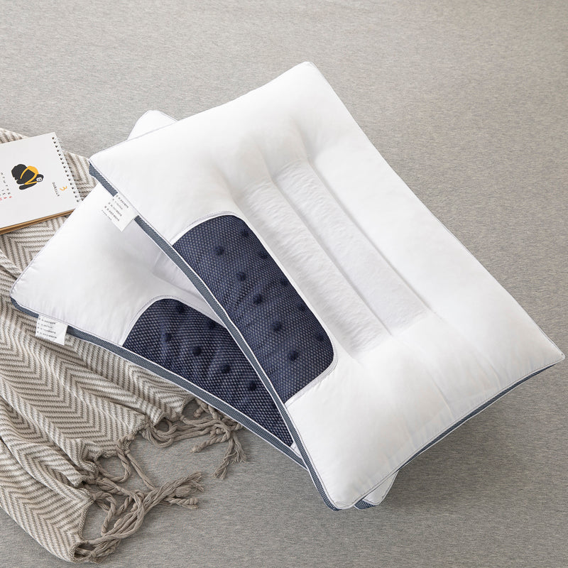Adult Cassia Seed Pillow Case and Pillow Core Set Home a Pair of Pillow Core Protection Isolation Layer Cervical Support Sleep