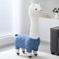 Alpaca Stool Living Room Seat for Girls Decorations