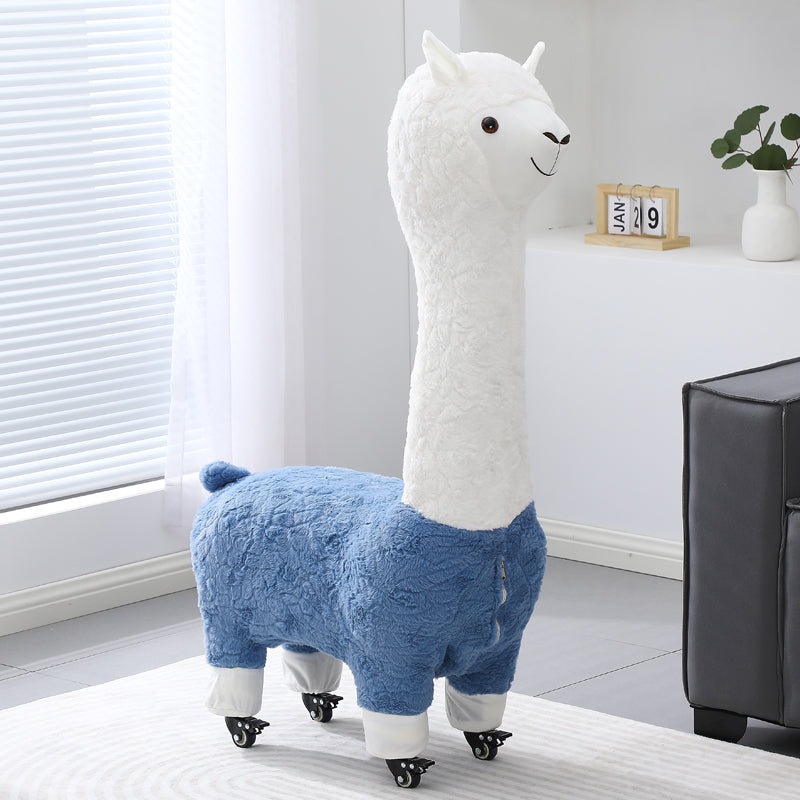 Alpaca Stool Living Room Seat for Girls Decorations