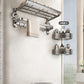 Drill-Free Shelf Bathroom Toilet Storage Hook Sucker