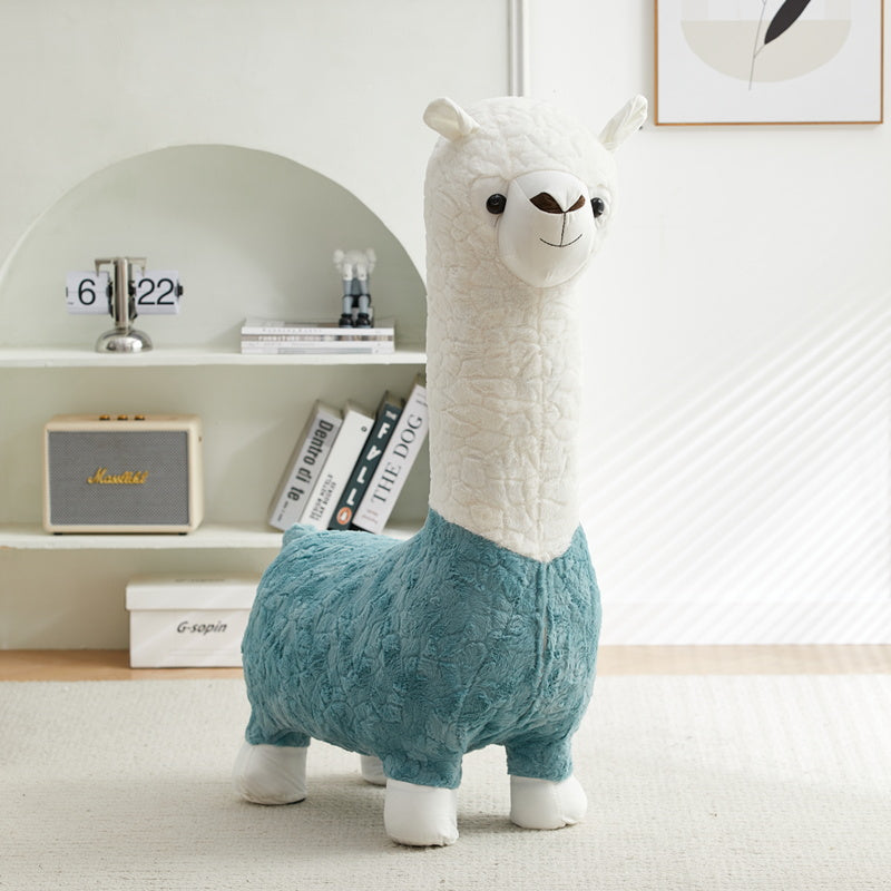 Alpaca Stool Living Room Seat for Girls Decorations