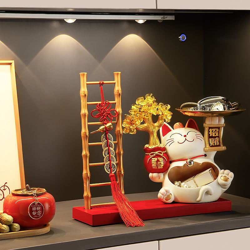 Lucky Cat Key Storage Entrance Decoration Entrance Shoe Cabinet Living Room Home Decorations Housewarming Gifts