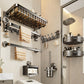Suction Cup Towel Rack Punch-Free Toilet Bathroom Storage Rack Integrated Wall-Mounted Toilet Bath Storage Bath Towel Rack