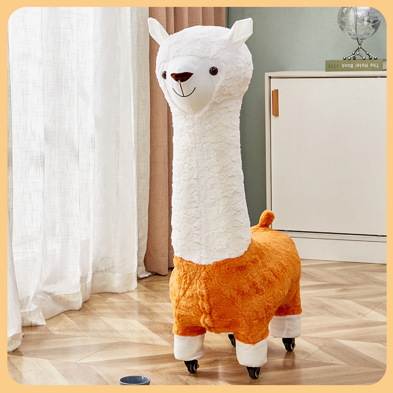 Alpaca Stool Living Room Seat for Girls Decorations