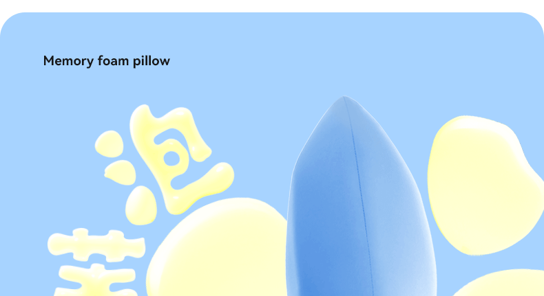Banana Fruit Puff Memory Cotton Pillow Non-Pressure Stiff Neck Special Super Soft Cervical Support Improve Sleeping Pillowcase and Pillow Core