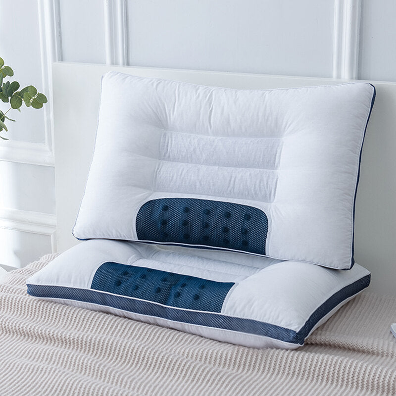 Adult Cassia Seed Pillow Case and Pillow Core Set Home a Pair of Pillow Core Protection Isolation Layer Cervical Support Sleep