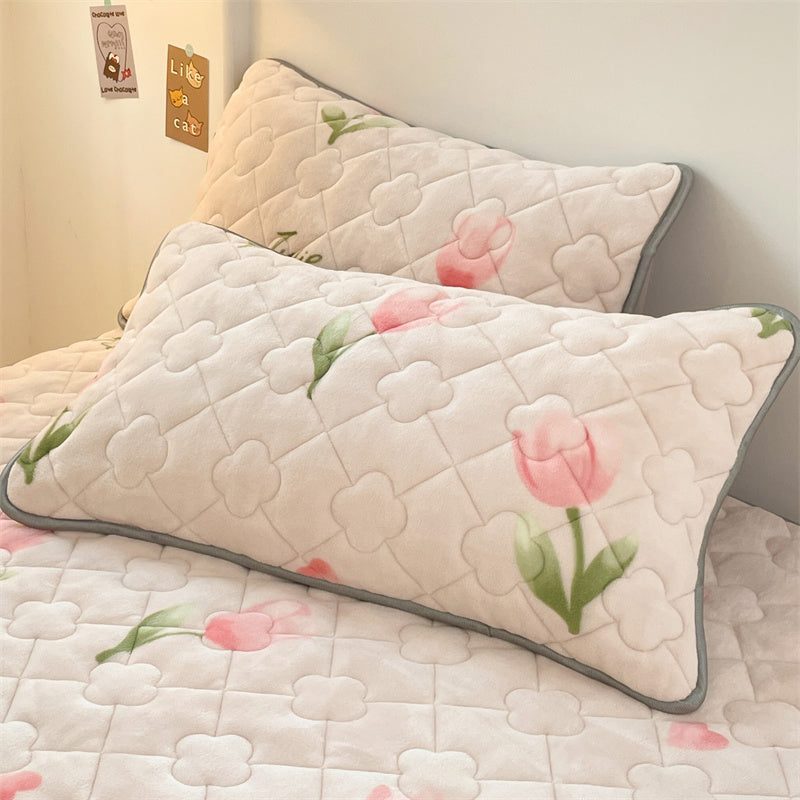 Non-Collapse Pillowcase and Pillow Core Set For Home Adult Cervical Support Improve Sleeping Pairs Dormitory Students Single Men
