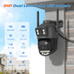 5K 10MP HD Wifi PTZ Camera Outdoor 8MP Dual Lens Dual Screen AI Auto Tracking IP Camera CCTV Audio Video Surveillance P2P O-KAM