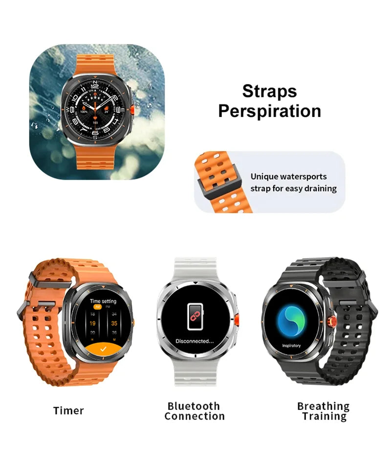 Watch 7 Ultra Smartwatch Bluetooth Talk HD AMOLED Screen Fitness Tracker Health Monitoring Smartwatch for Android IOS
