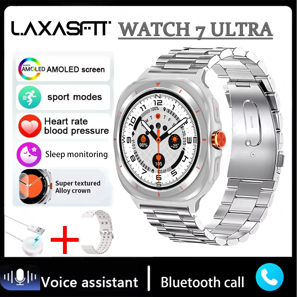 Watch 7 Ultra Smartwatch Bluetooth Talk HD AMOLED Screen Fitness Tracker Health Monitoring Smartwatch for Android IOS