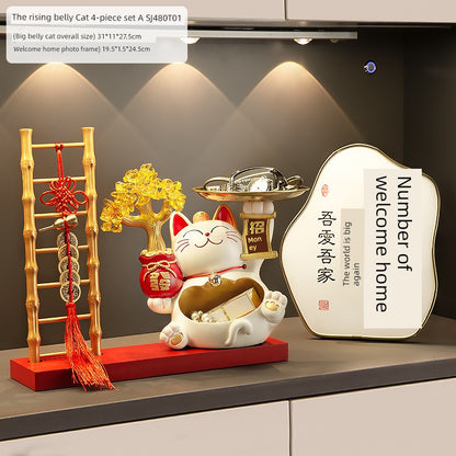 Lucky Cat Key Storage Entrance Decoration Entrance Shoe Cabinet Living Room Home Decorations Housewarming Gifts