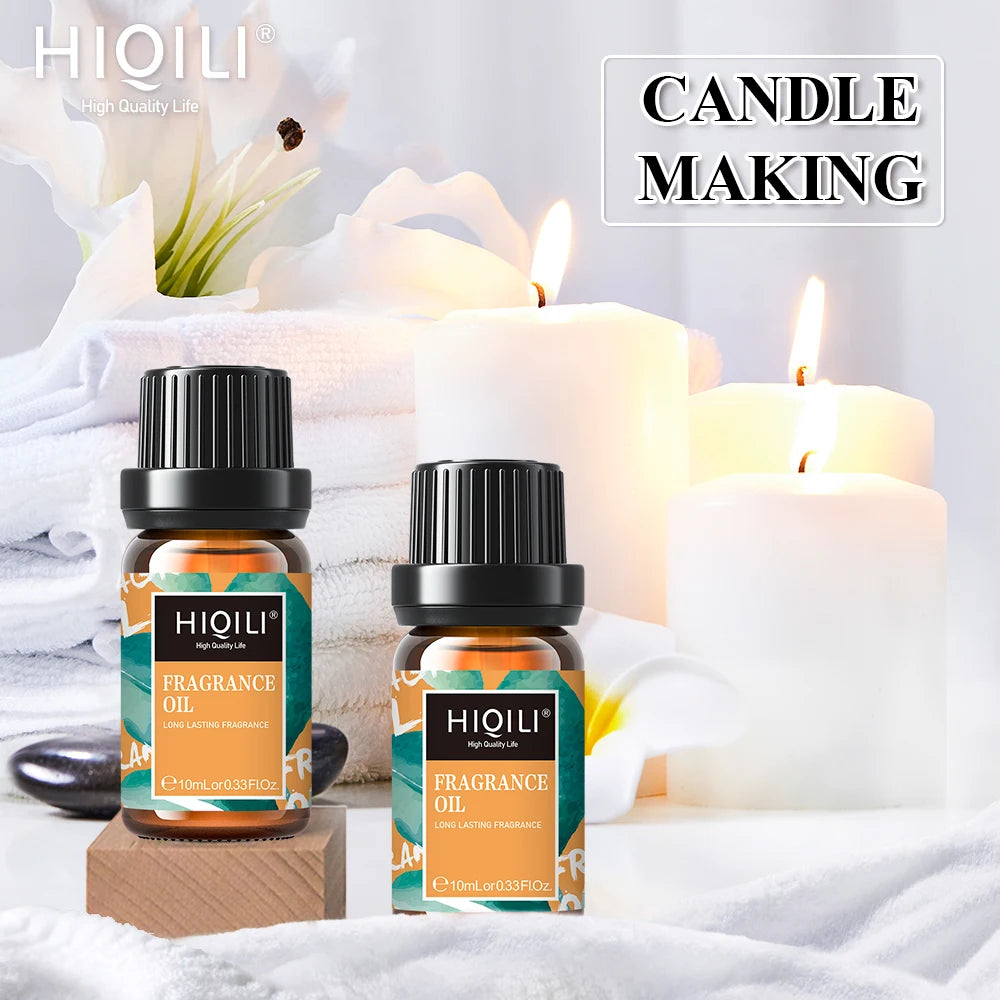 HIQILI 10ml Fragrance Oils, Best Oil for Home, Hotel,Travel ,Diffuser, Humidifier, Candle, Soap, Air Freshener and DIY Perfume