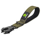 Pet collar, dog neck leash, nylon traffic lead, large dog, military leash, short walking rope, metal buckle, puppy accessories