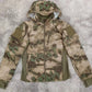 Mens CamouflageTactical Jacket Lightweight Cotton Clothes Autumn Winter Outdoor Waterproof Hooded Padded Coat Hiking Windbreaker