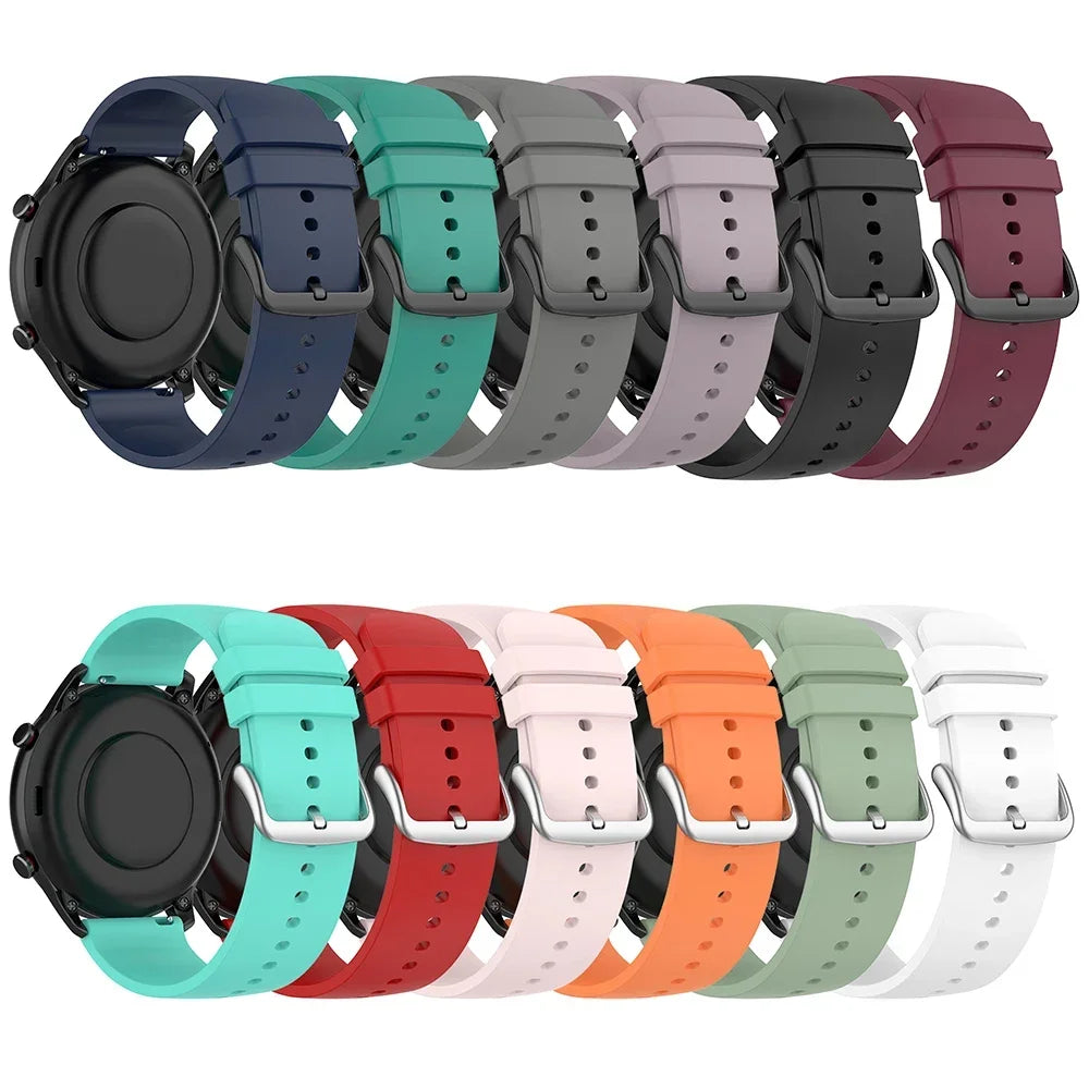 Silicone 20mm 22mm strap For Huawei GT 2 3 4 46mm WristStrap For Huawei Watch3 GT4 GT2 Pro GT2e Magic2 Band