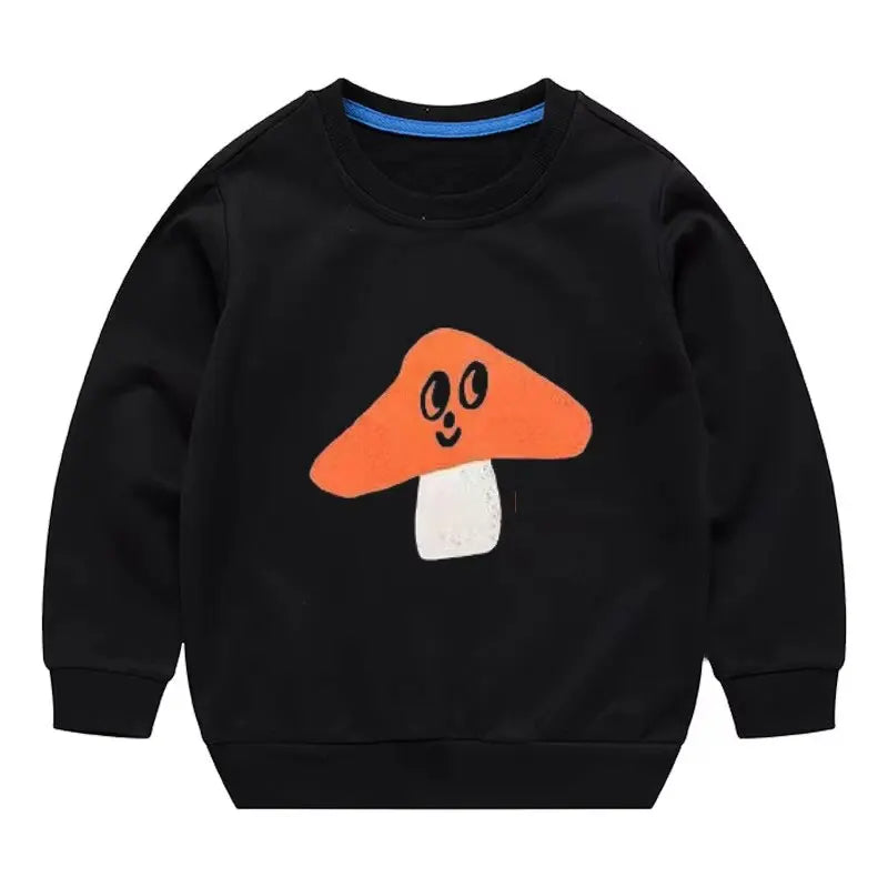 2025 New Autumn Boys Sweatshirts Cotton Kids Hoodies Casual Cartoon Printting Shirts Baby Boy Clothing 2-7 Years Children Tops