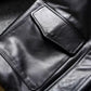 A2 Men's Bomber Jacket Tea Core Horse Leather Cropped Motorcycle Jacket Natural Leather Loose Coat Military Men's Leather Jacket