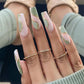 24p Artificial Acrylic Nail Art Fake Nails Full Coverage Removable Pressing Nail Tips Lotus Root Pink Leopard Print False Nails