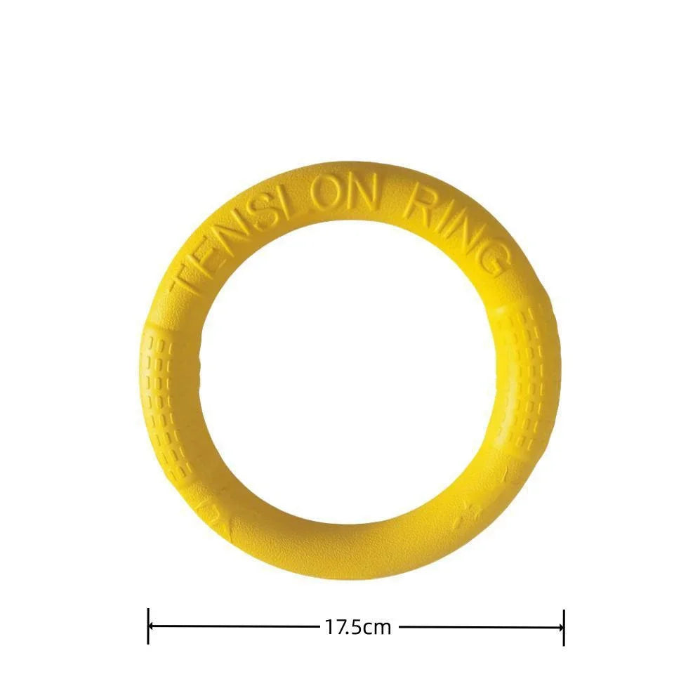 Dog Ring Toys Indestructible Chewing Flying Floating Training Tools Fetch for Small Medium Large Dogs Throwing Catching Flying