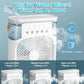 3 In 1 Fan AIr Conditioner Household Water Mist USB Fan Small Air Cooler LED Night Light Portable Humidifier Air Adjustment Fan