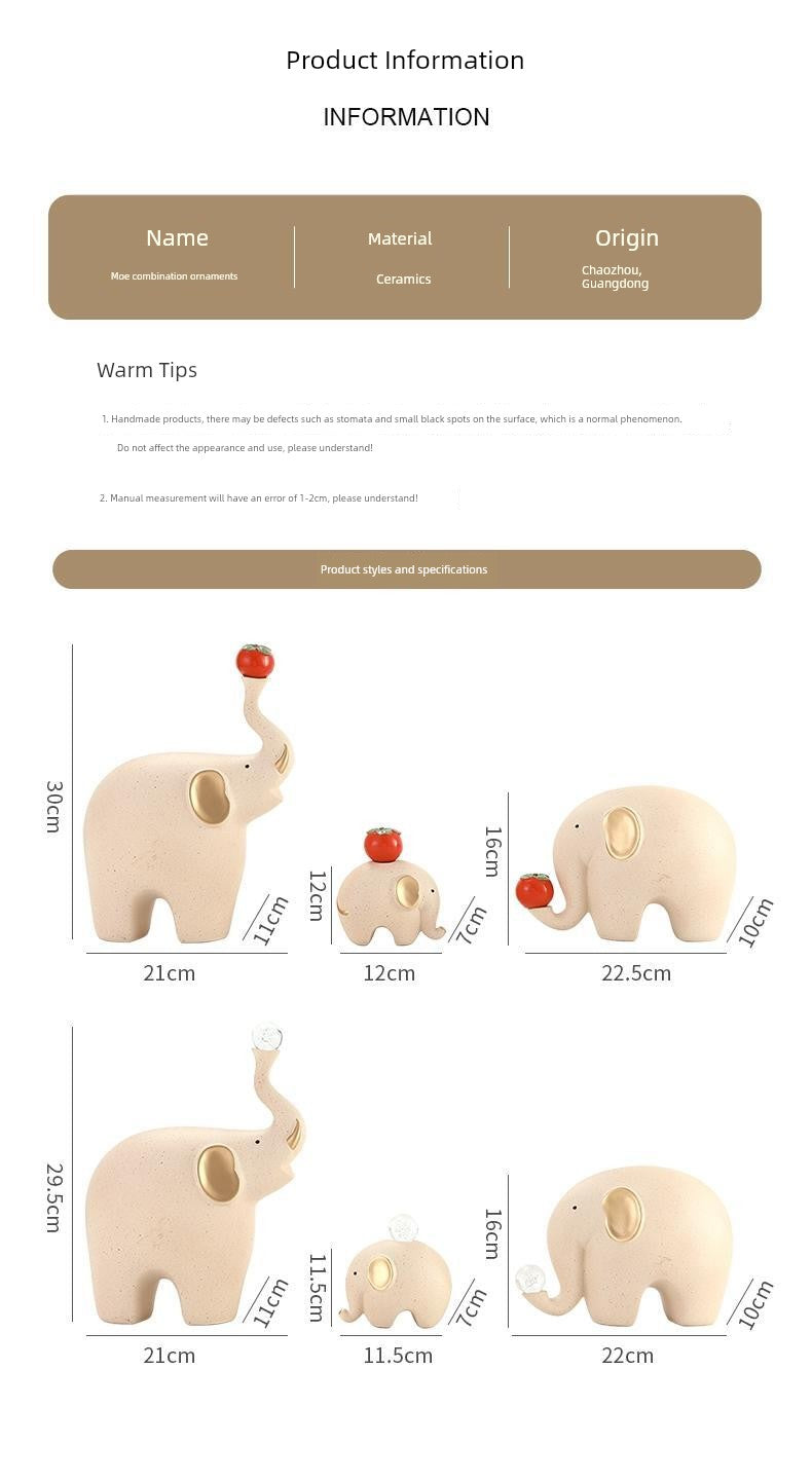 Niche Style Living Room New House Housewarming Gift Elephant Ornaments