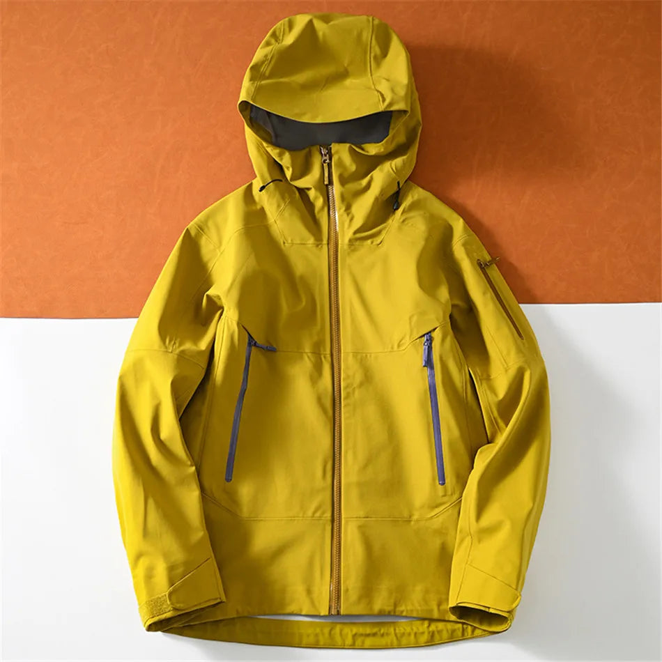 Outdoor Waterproof and Windproof Soft Shell Mountaineering Jacket Camping Hiking Skiing Running Clothes Coat Windbreaker Jackets