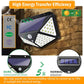 1/2/4/6/10PCS 100 LED Solar Wall Lamp 4 Sides Luminous With Motion Sensor Outdoor Garden Courtyard Waterproof Wall Lights Gifts