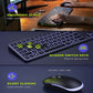 Backlight Wireless Keyboard and Mouse Combo 2.4G USB Silent Keyboard Set Rechargeable Full-Size Slim Keyboard & Mouse Set
